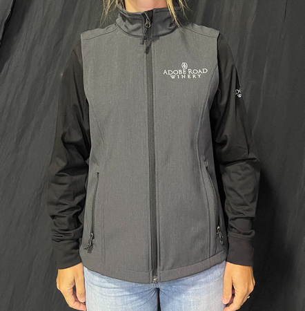 Women's Soft Shell Vest Charcoal 1