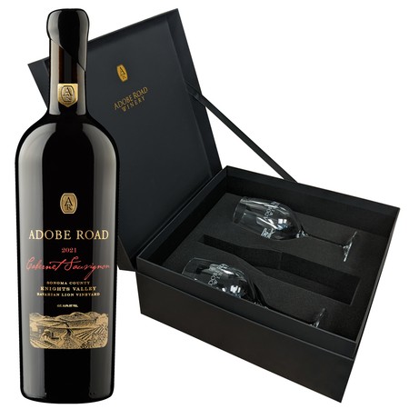 Stemware Gift Box w/ 2021 Cabernet Sauvignon, Bavarian Lion Vineyard 1