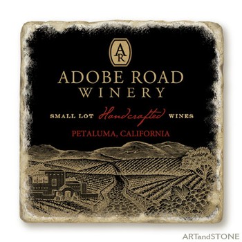 Adobe Road Black Coaster 1