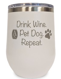 White Drink Wine Pet Dog Repeat 1
